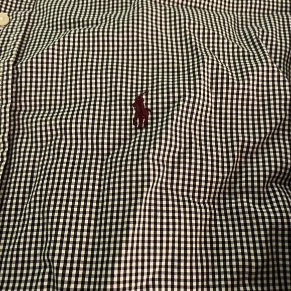 Ralph Lauren Golf Men’s Black white button down size Large - Picture 2 of 3